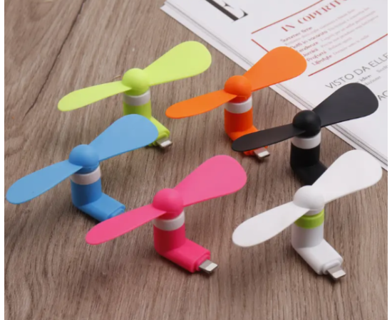 Mobile Phone Fan IPhone Mini Portable Flexible Iphone Port Fan