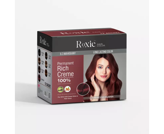 Roxie Hair Color Sachet Box 12 pcs 6.3 Mahogany