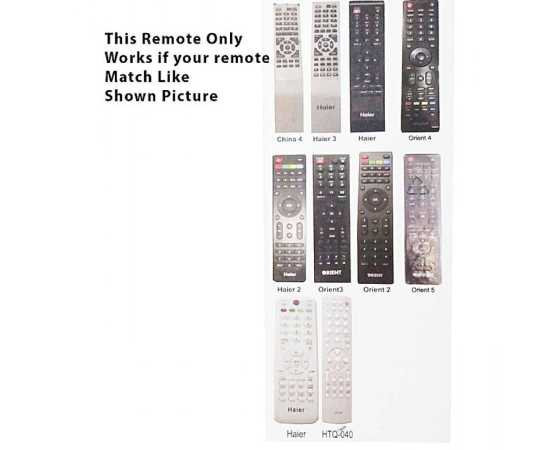 Universal Remote For Orient Led & Lcd Tv Work