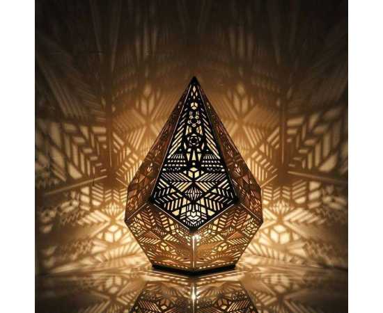 Beautiful Metal Shimmer Lamp - 1-Piece