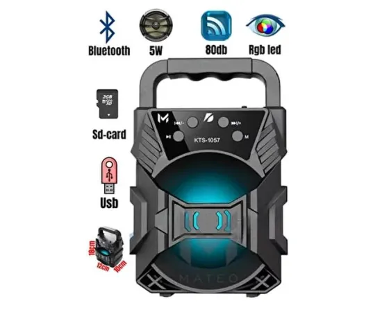 KTS-1057 Bluetooth Speaker - 3 Inch KTS-1057 Bluetooth Speaker - 3 Inch