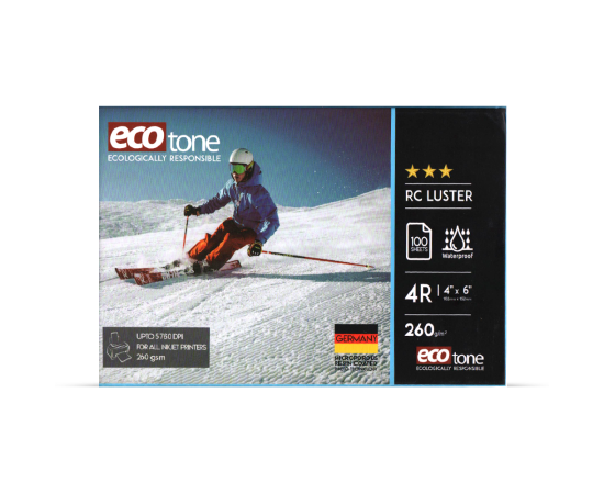 Ecotone RC Luster Inkjet Photo Paper 4R 4 X 6 Inches 260gsm 100 sheets