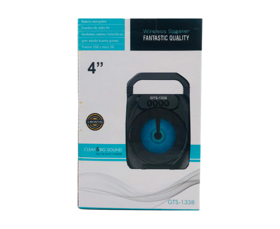 GTS: WIRELESS BLUETOOTH SPEAKER GTS-1338 [KTS-1338]