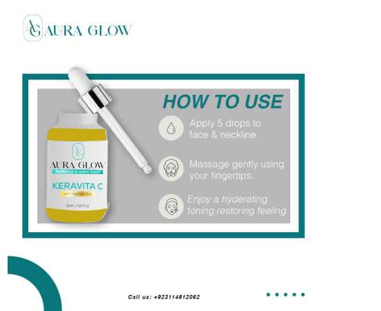Aura Glow Keravita C Face Serum