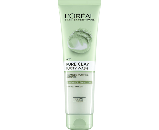 L'OREAL Paris Skin Expert Pure Clay Gel Wash 150ml UK