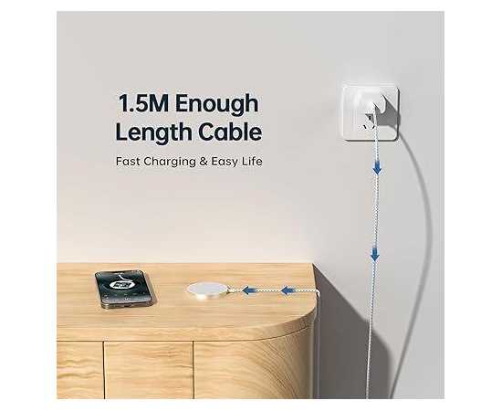 Magnetic Wireless Fast Charger, USB-C for iPhone - 15W