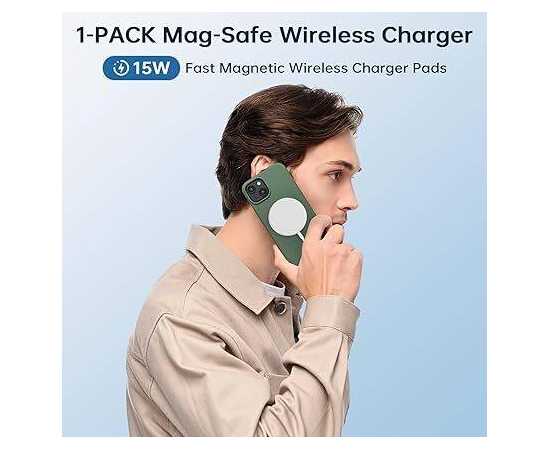 Magnetic Wireless Fast Charger, USB-C for iPhone - 15W
