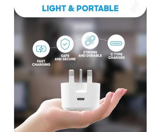 20W USB-C Power Adapter 3 Pin