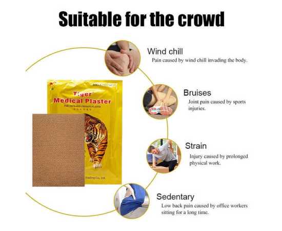 Tigar Balm Medical Plaster 8pec (Pain Killer) Herbal