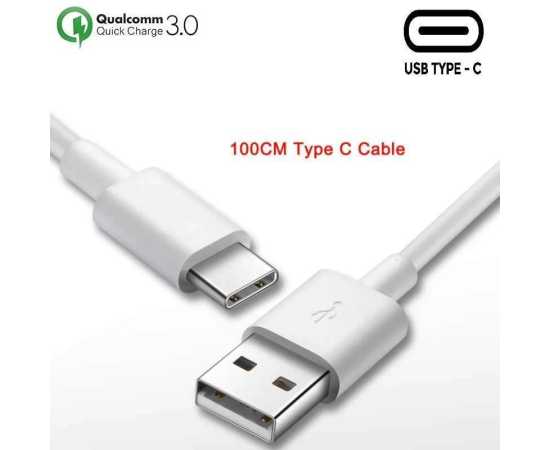 USB Type C Fast Charging Qualcomm Quick Charge QC 2.0/ QC 3.0 Data Cable 100 CM