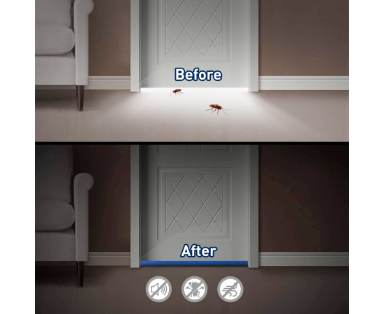 Special Door Dust Stopper Black - 18" To 50"