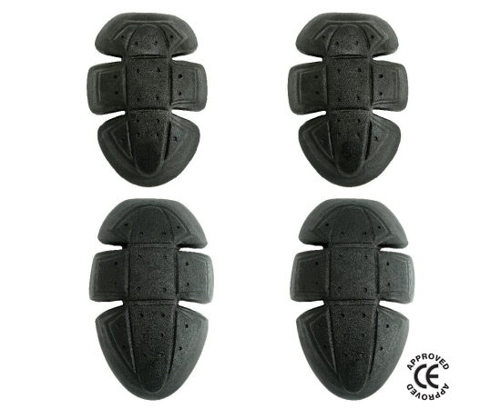 CE Approved Shoulder & Elbow Protection Pads Set for Motorbike Jackets -  Pack of 4