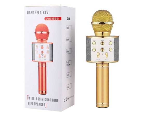 WS 858 Mic And Hifi Portable Bluetooth Speaker