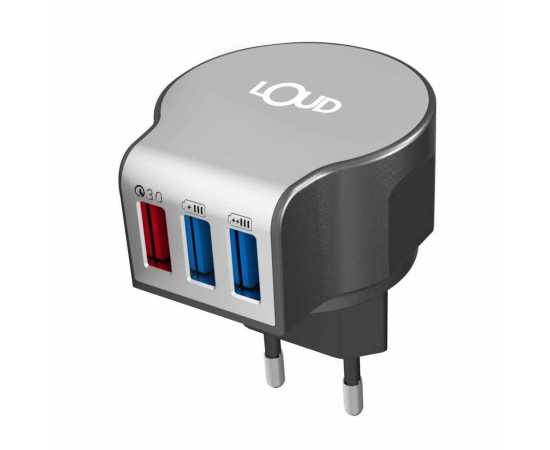 Intelligence Power Chip 80% Faster Rapid Charge With 3 USB Ports